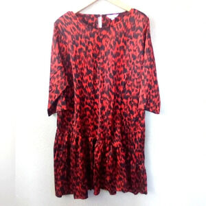 Time tru leopard dress ( box L )